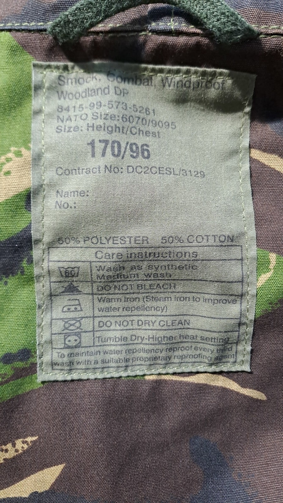 Genuine Surplus British Army DPM Windproof Smock S2005 Camouflage Jacket Grade1