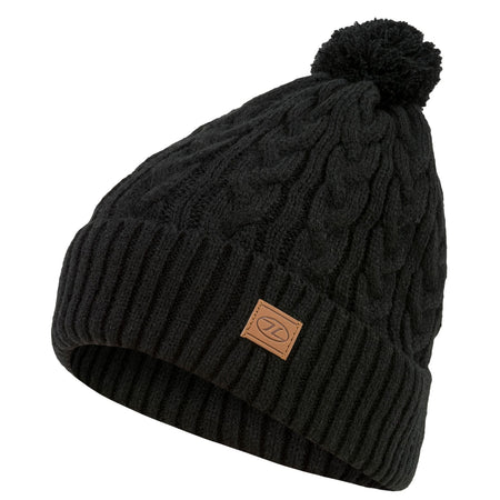 Knitted Bobble Hat Ski Thermal Winter Warm Fleece Lin Green Black Grey Red Yello
