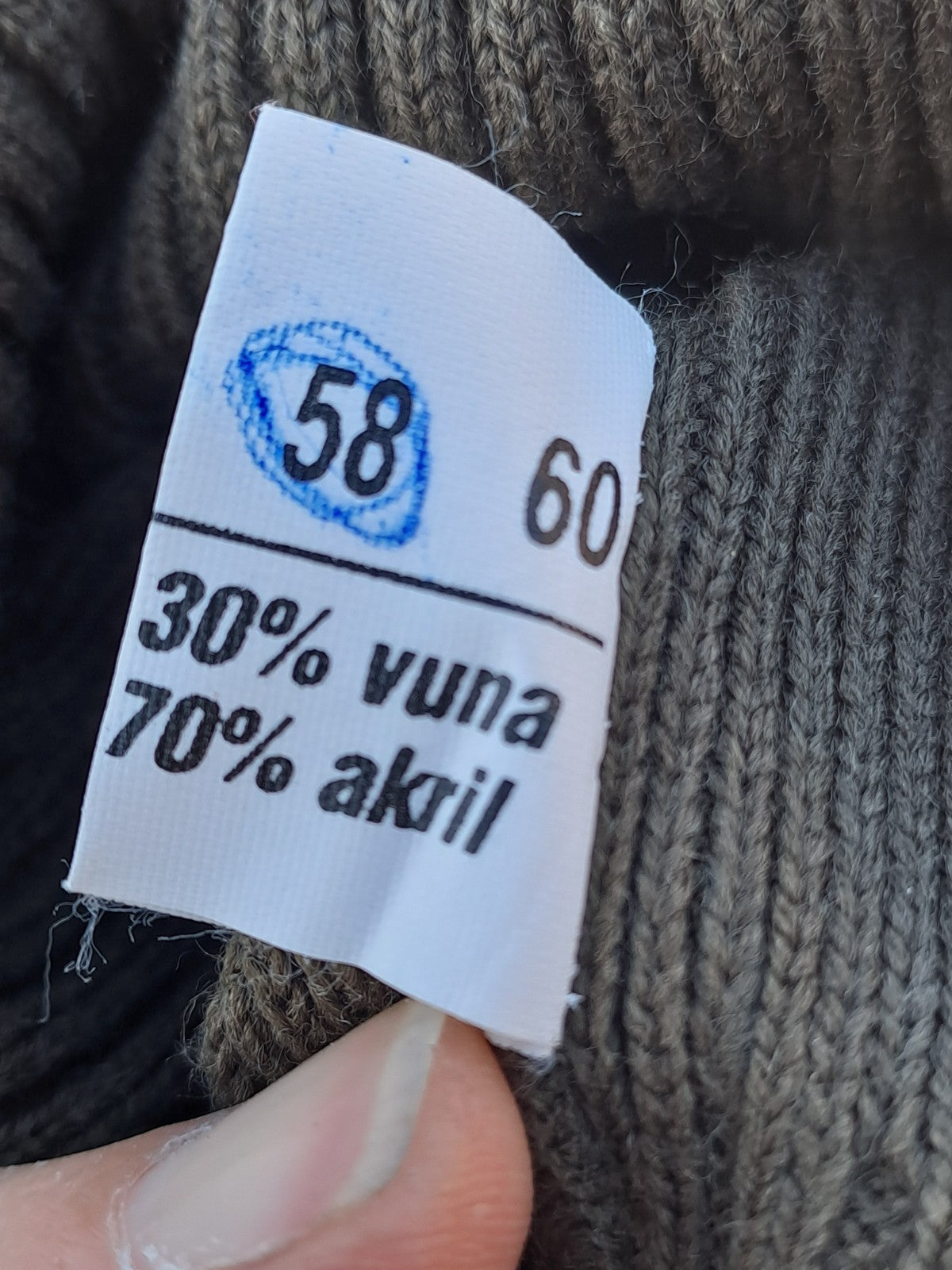 Genuine Surplus Croatian Military Balaclava Wool Mix Olive Knitted (2650)