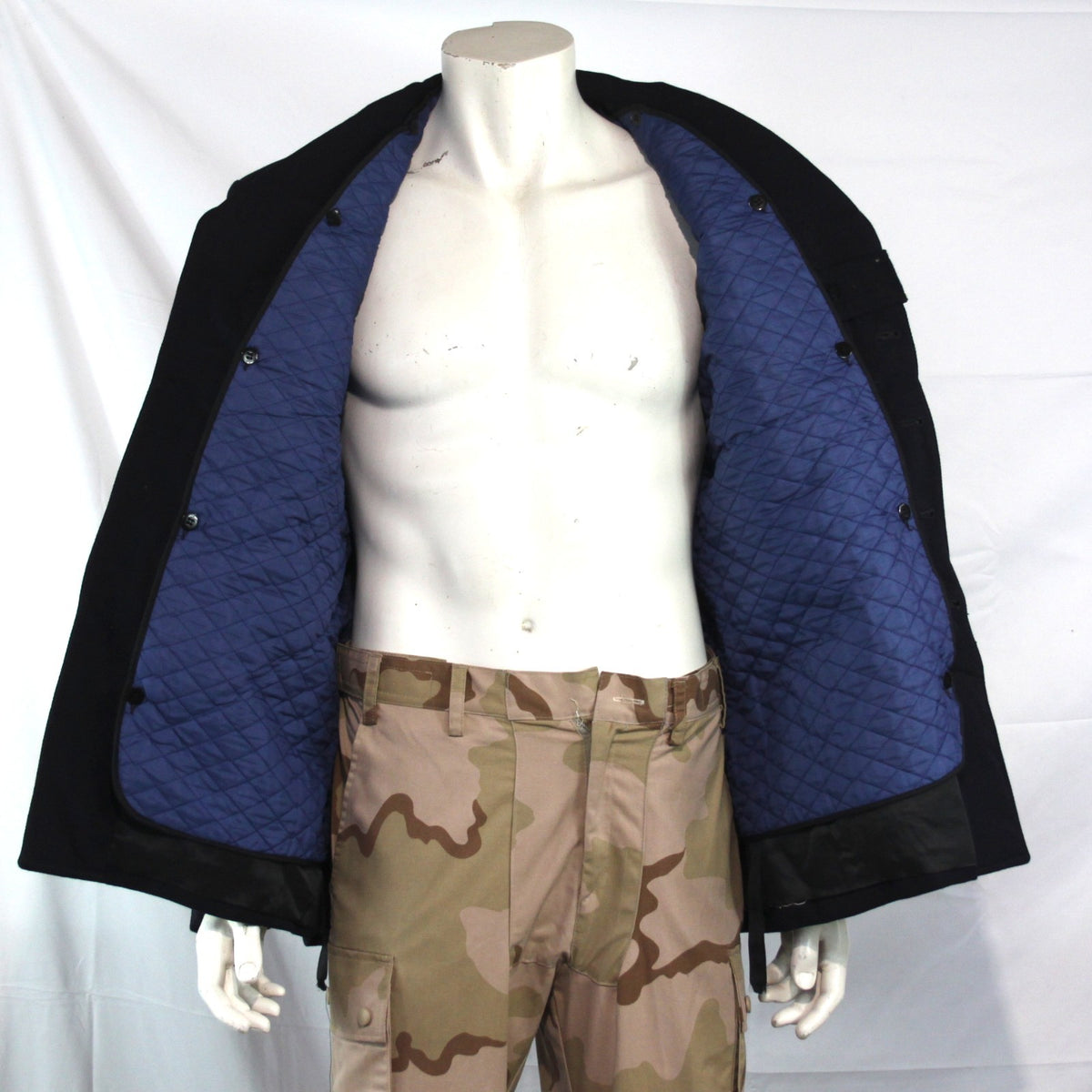 NEW French Wool Mix Winter Quilted Lining Deck Jacket Coat 38-40" (3648)