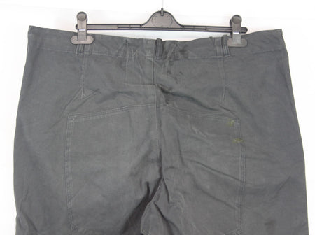 Genuine Surplus French / Belgian Vintage Canvas Trousers Stiff Navy 46" (1532)