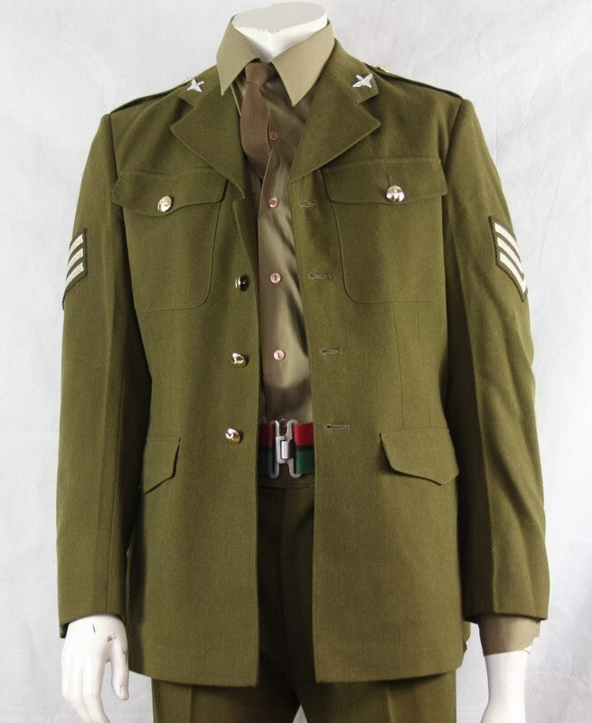 Genuine Surplus British Army Uniform Complete 1980's 100cm Chest Khaki Green 689