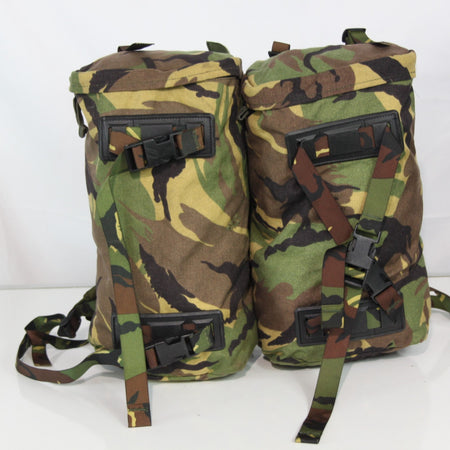 Genuine Surplus Dutch Army Double Pack Daysack Side Pouches Repaired (3474)