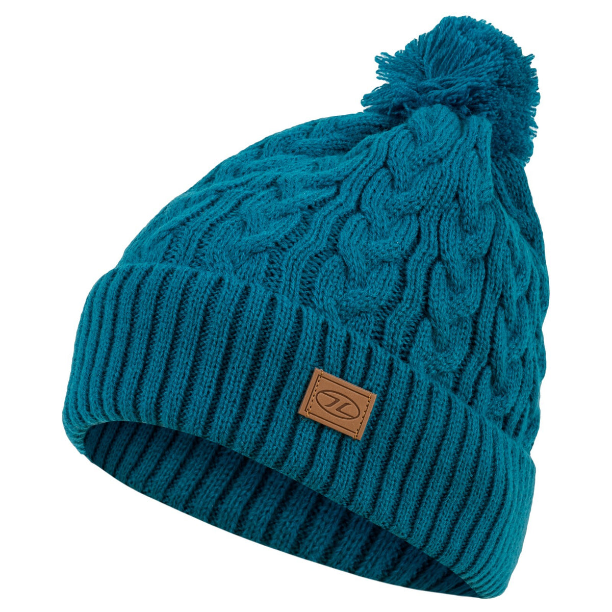 Knitted Bobble Hat Ski Thermal Winter Warm Fleece Lin Green Black Grey Red Yello