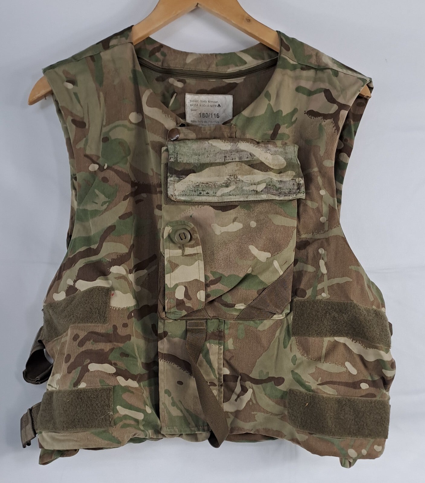 Genuine Surplus British MTP Camo Body Armour Plate Cover Vest XXL 116  (2756)