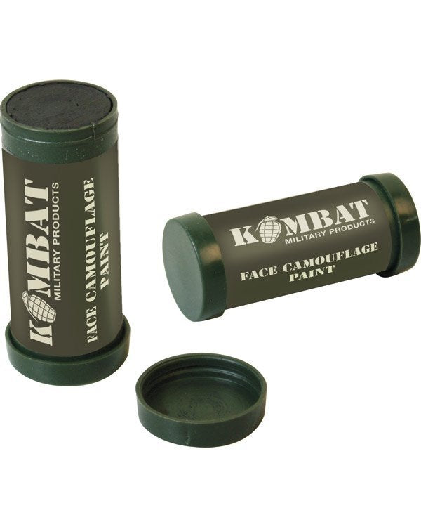 Kombat Army Face Paint Green / Brown Play Fancy Dress Cadets Camo Cream