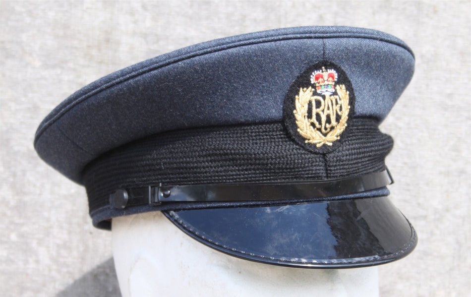 Genuine Surplus British RAF Mens Dress Hat Peak Cap Formal Blue Grade 1