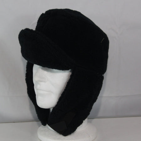 Faux Fur Thermal Winter Hat Genuine Surplus Dutch Army Navy Blue (3933)