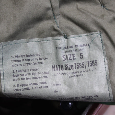 3/4 Lined DPM Vintage Combat Trousers British Genuine Surplus 32" Waist (3597)