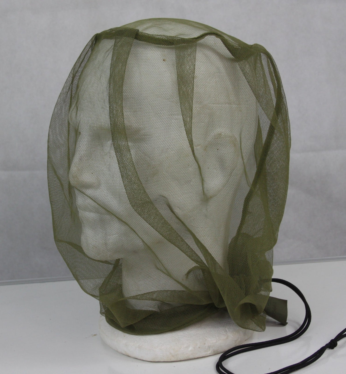Genuine Surplus British Army Mosquito Head Net Face Cover Green Netting (4251)