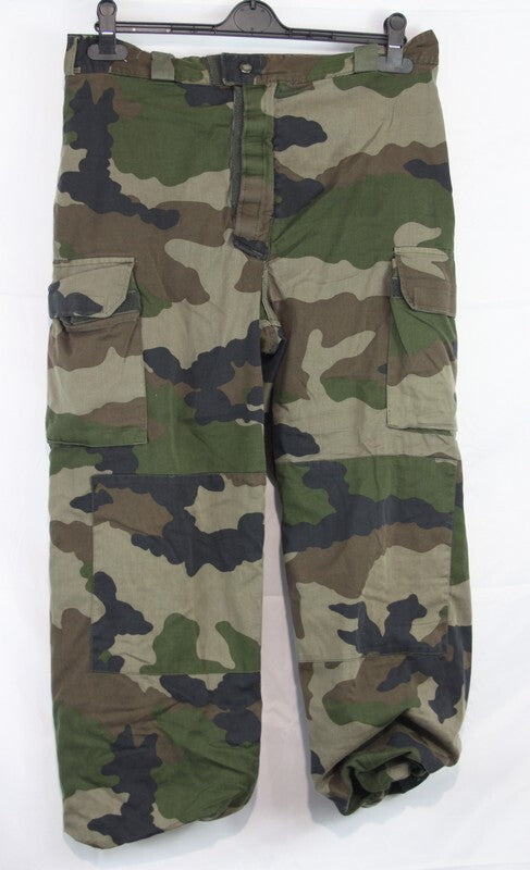 Genuine Surplus French Army Fully Lined Thermal Winter Trousers CCE Camo (2100A)
