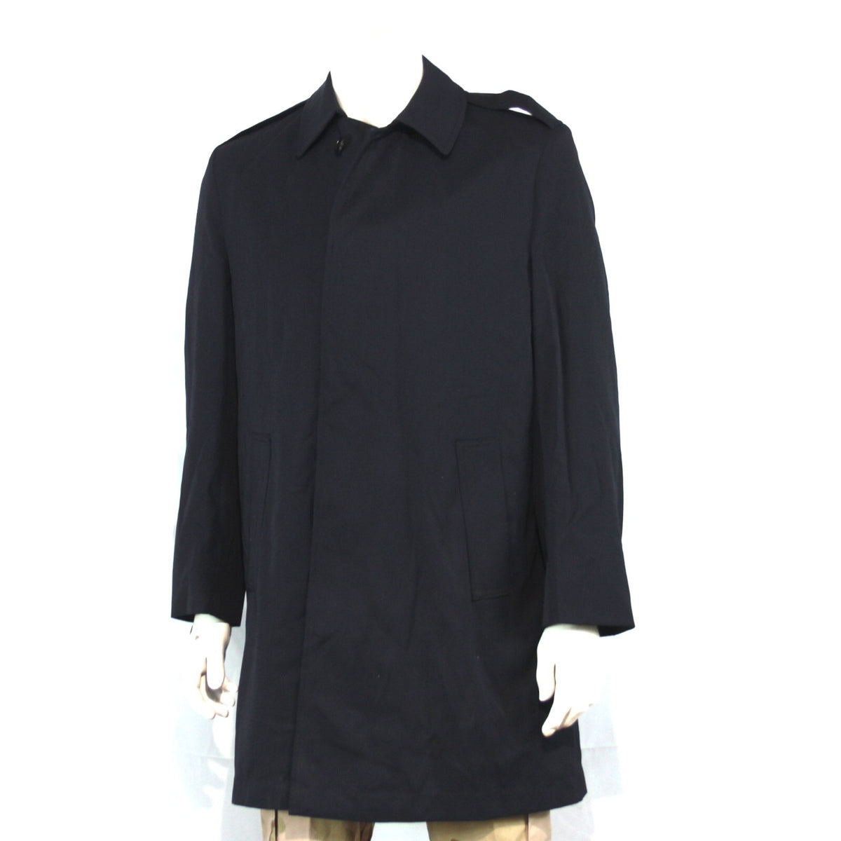 Genuine Surplus British Royal Navy Raincoat Naval Blue Waterproof Overcoat (3150