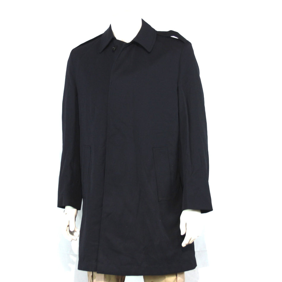 Genuine Surplus British Royal Navy Raincoat Naval Blue Waterproof Overcoat (3150