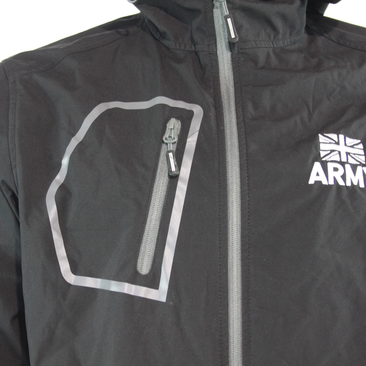 Genuine Surplus British Army Water Resistant Jacket Black Printed (4285)