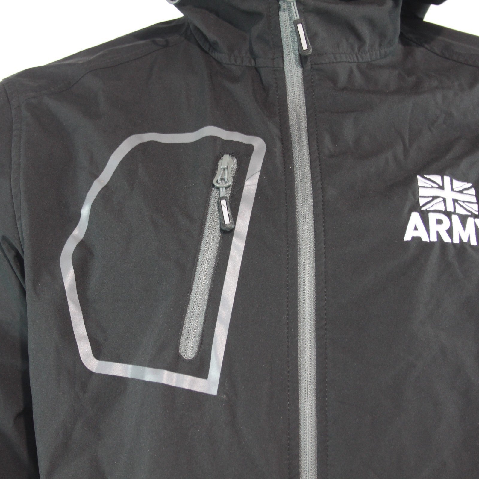 Genuine Surplus British Army Water Resistant Jacket Black Printed (4285)