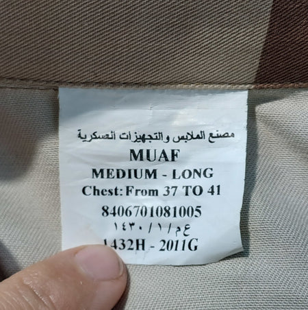 Genuine Surplus Saudi Arabian Army Tricolor Desert Shirt Jacket  (2389)