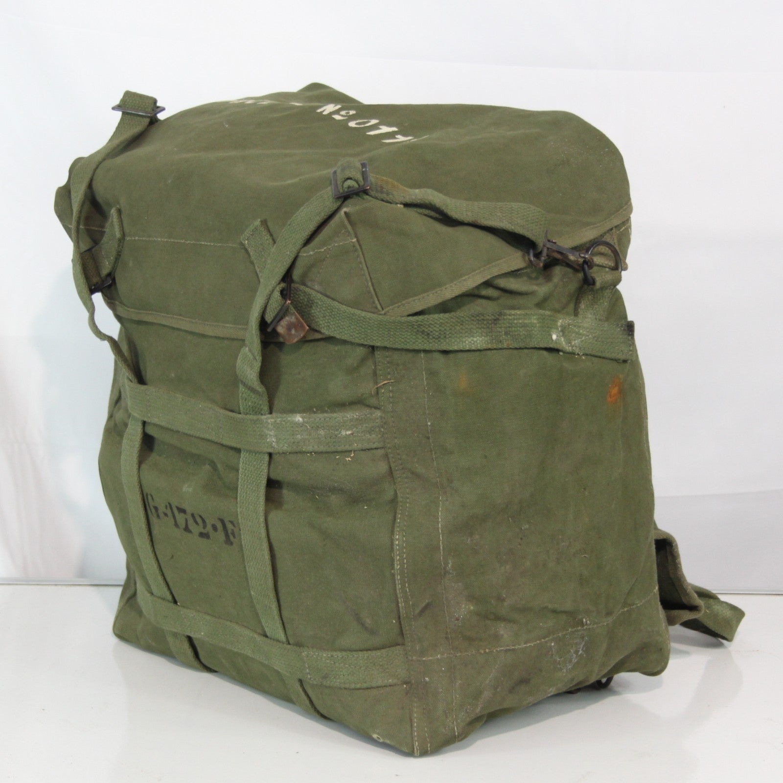 Genuine Surplus Vintage US Army WW2 Era Radio Carrier Rucksack Bag (3457)