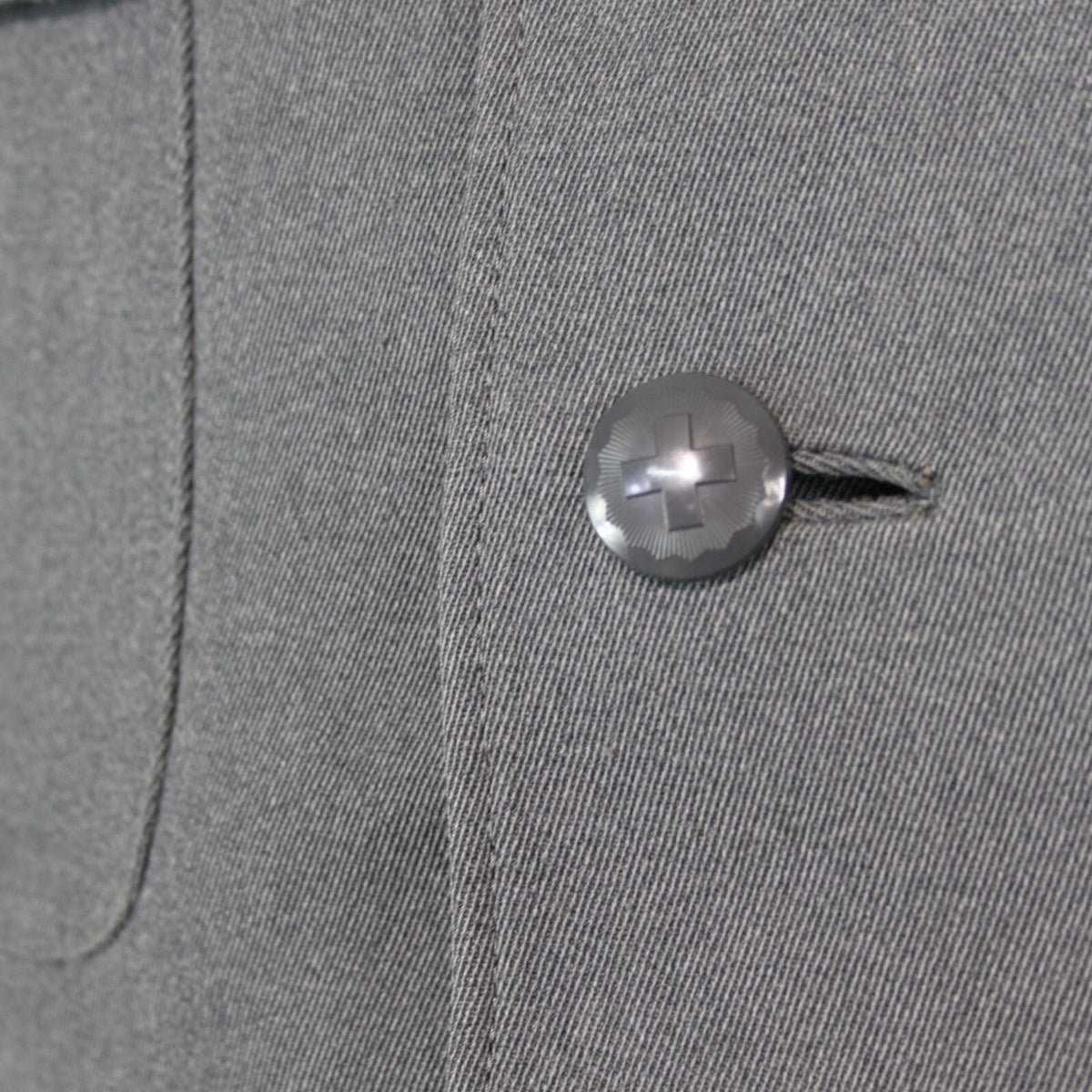 Genuine Surplus Swiss Army Dress Jacket 4 Button Badged Blue Grey All Sizes 3313