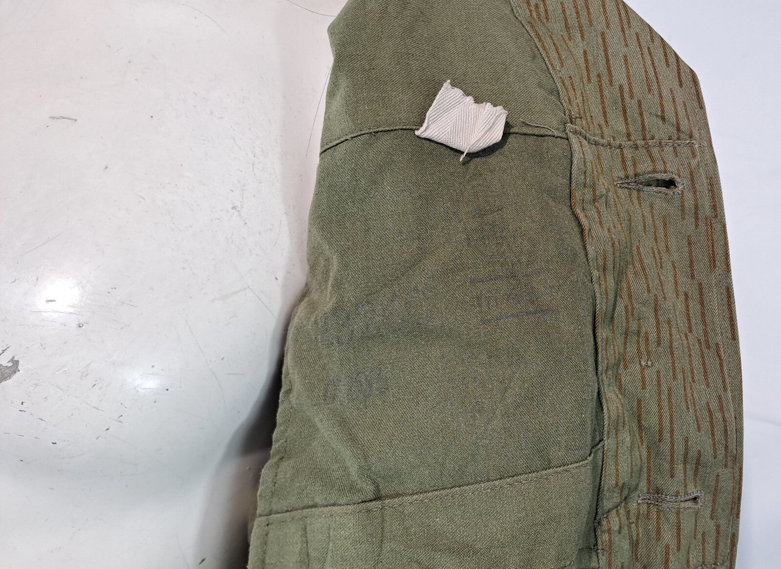 Genuine Surplus East German Strichtarn Raindrop Camo Jacket Canvas Vintage (3073