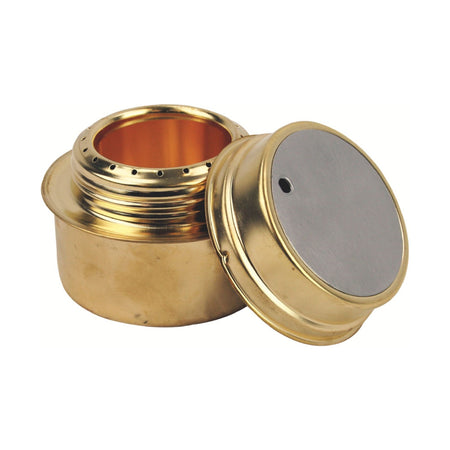 Highlander Brass Meths Burner Liquid Fuel Stove Compact Pocket Travel