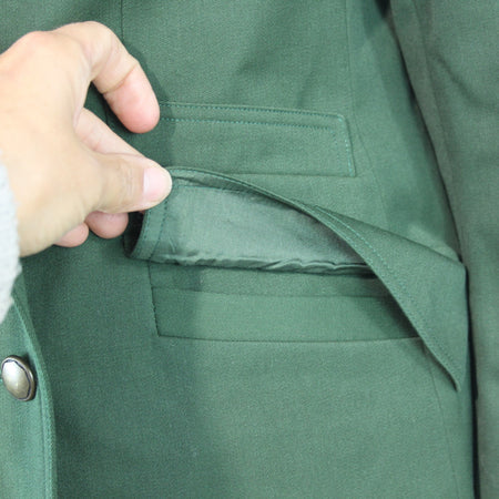 Womens German Police Blazer Green Jacket Genuine Surplus UK 12-14 (3593)