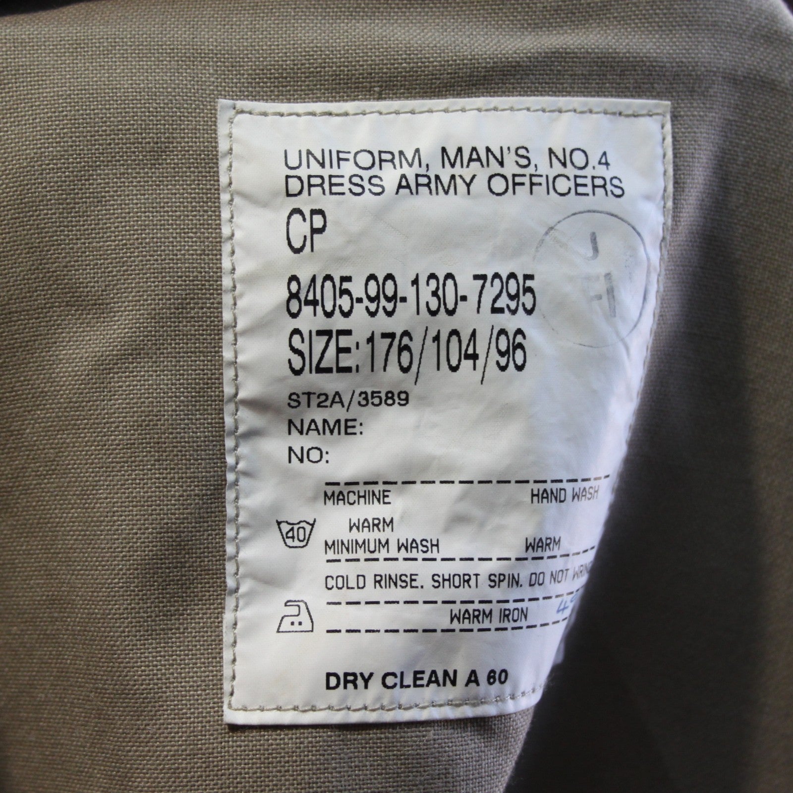 Genuine Surplus British Army Officers No4 Dress Jacket Beige Grade 2 42" (3491)