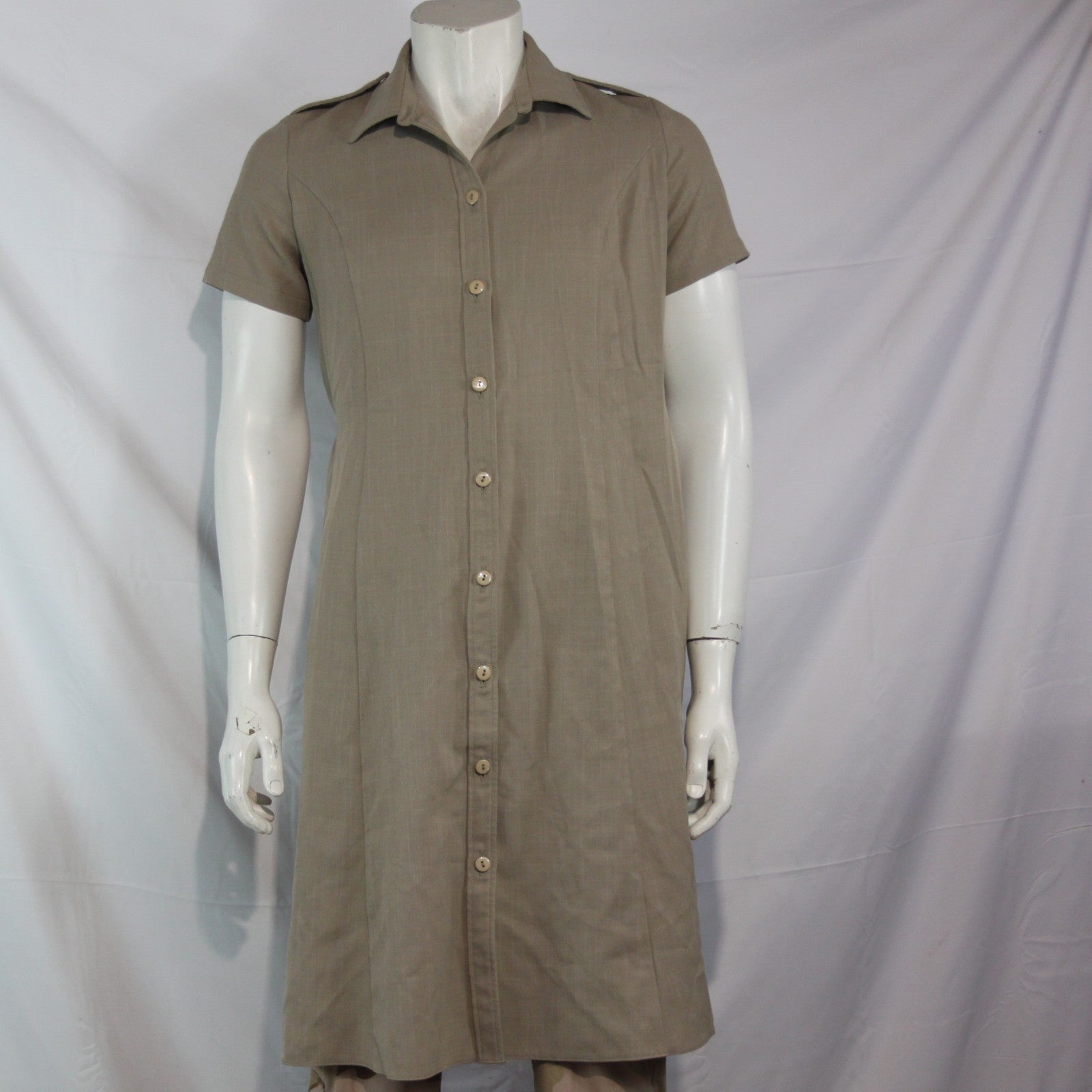 Genuine Surplus British Army Maternity Dress Button Front Sand (3995)