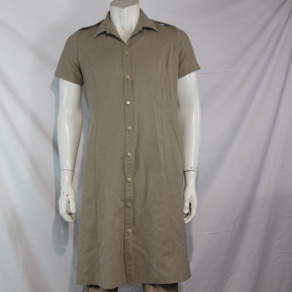Genuine Surplus British Army Maternity Dress Button Front Sand (3995)