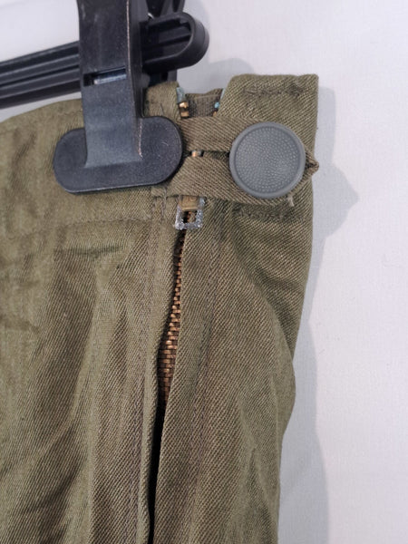 Genuine Surplus East German Army Vintage Winter Over- Trousers Cotton (1753)