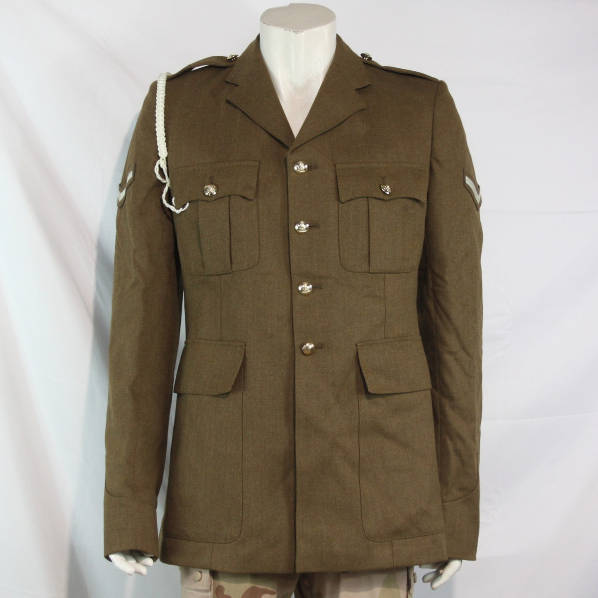 Genuine Surplus British Army Dress Uniform Jacket Tan repaired 40" Chest (4191))