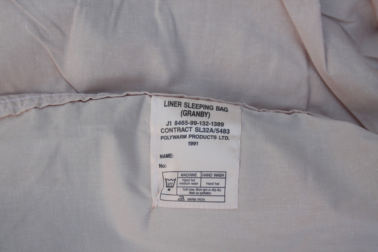 Genuine Surplus British Army Sleeping Bag Liner Polycotton Sand Envelope