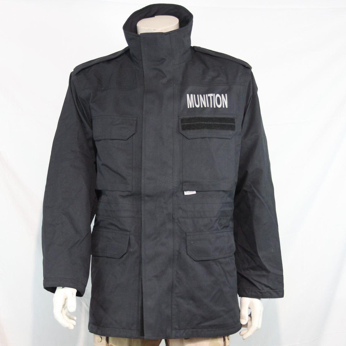 Genuine Surplus French Army Nomex Munitions Waterproof Jacket Black 40-42" (3212