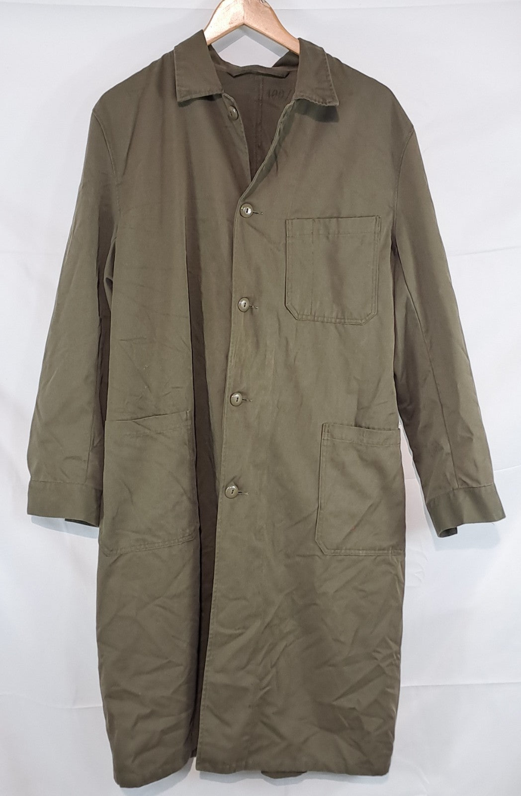 Genuine Surplus Austrian Military Olive Green Warehouse Shopkeepers Coat (2596)
