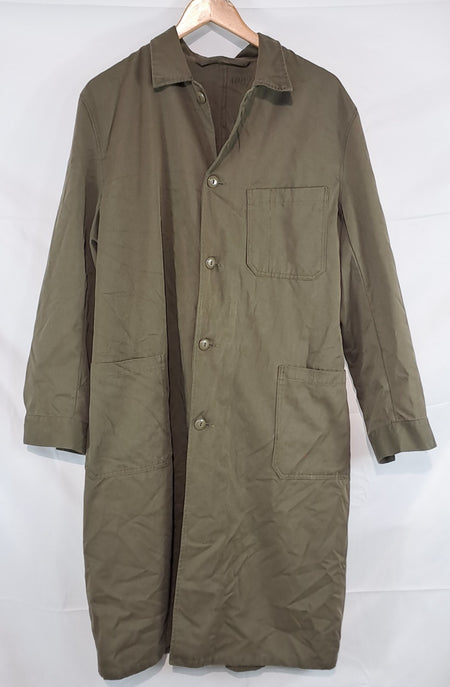 Genuine Surplus Austrian Military Olive Green Warehouse Shopkeepers Coat (2596)