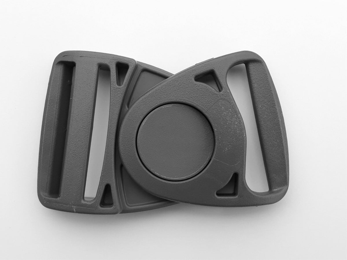 Duraflex Swinghead Buckle Centre Release Clip 40mm (Fits 40mm Strap) Grey 