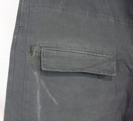 Genuine Surplus French / Belgian Vintage Canvas Trousers Stiff Navy 46" (1532)
