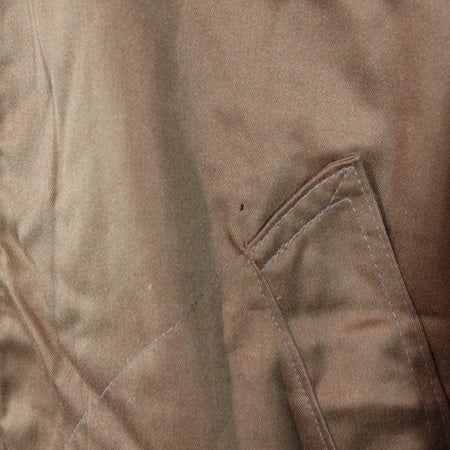 Genuine Surplus Romanian Army Working Jacket Shirt Brown Canvas Shiny Satin 3159