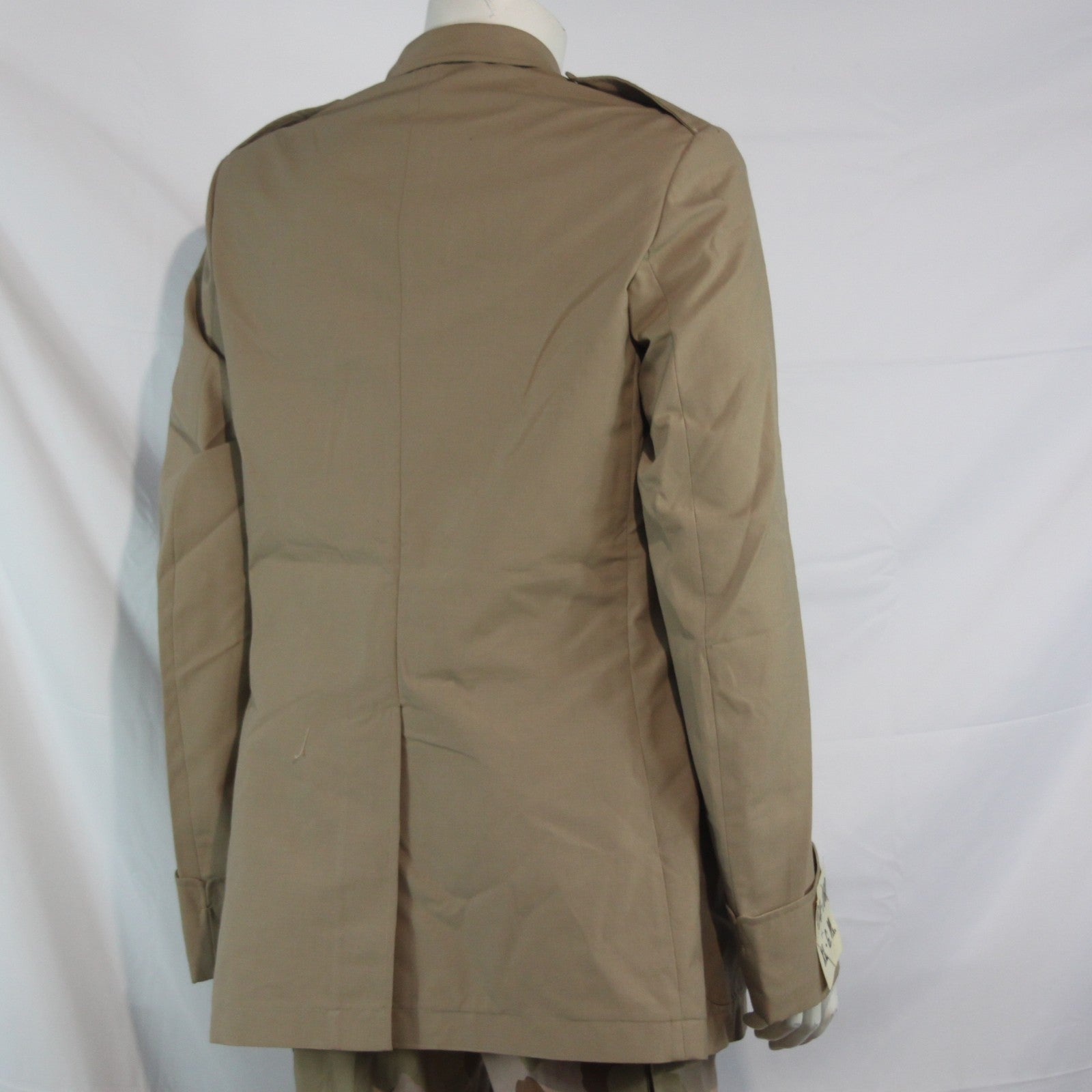 1960's French Army Dress Jacket Genuine Surplus Sand Beige Uniform (3554)