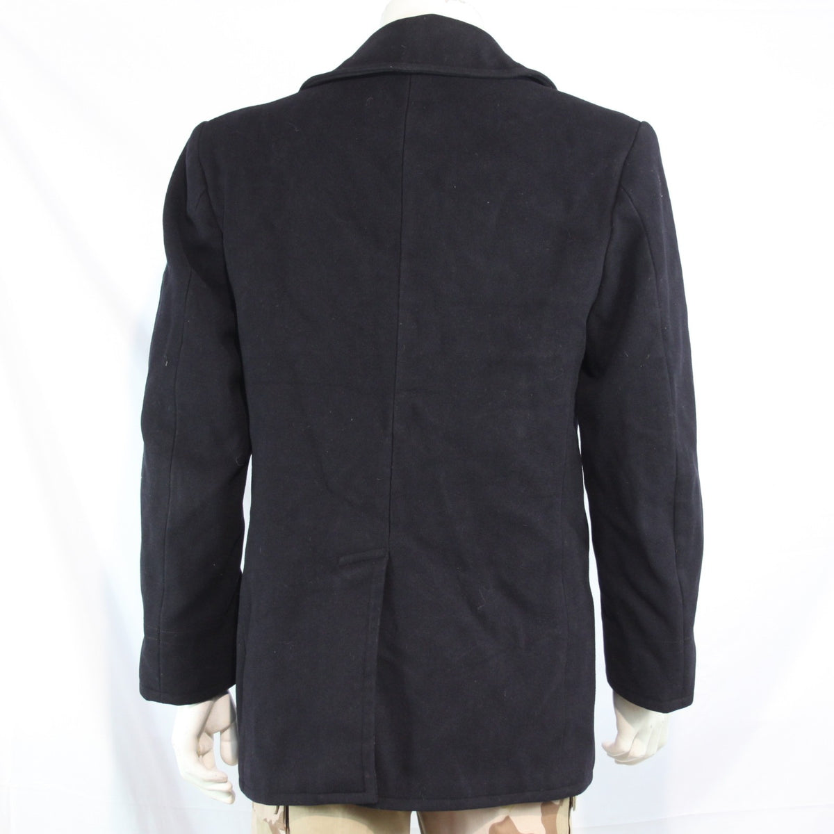 WW2 US Navy Pea Coat Wool Winter Genuine Surplus Jacket 4 Button 36-38" (3649)