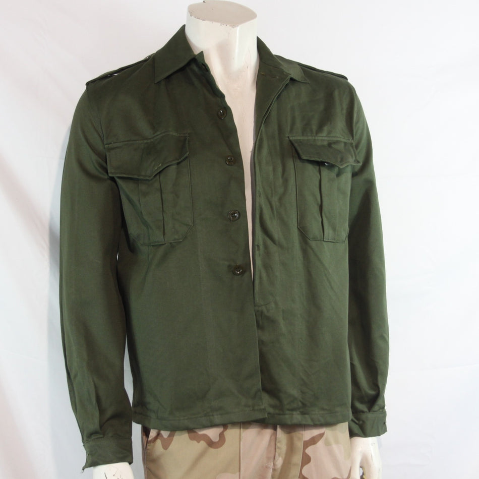 Genuine Surplus Belgian Army Working Dress Shirt Olive (4263)