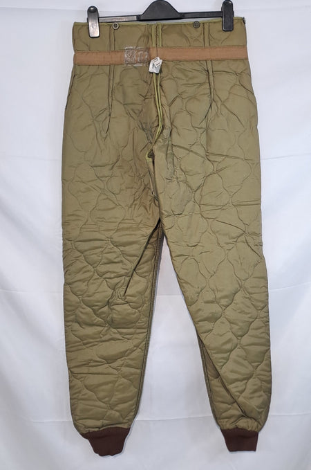 Genuine Surplus Czech Army Quilted Over-Trouser Liners Padded Thermal (3002)