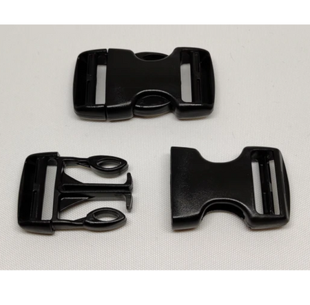 Double Side Release Buckles Black Plastic Clips Rucksacks Replacement All Sizes