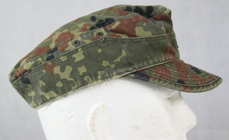 Genuine Surplus German Flektarn Camo Field Cap Fatigue Hat Flecktarn Camouflage