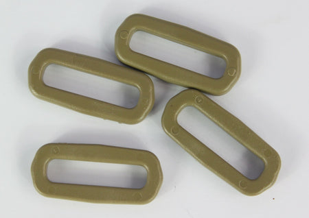Square Ring Buckles Black Tan Plastic Loop Rucksacks Replacement All Sizes