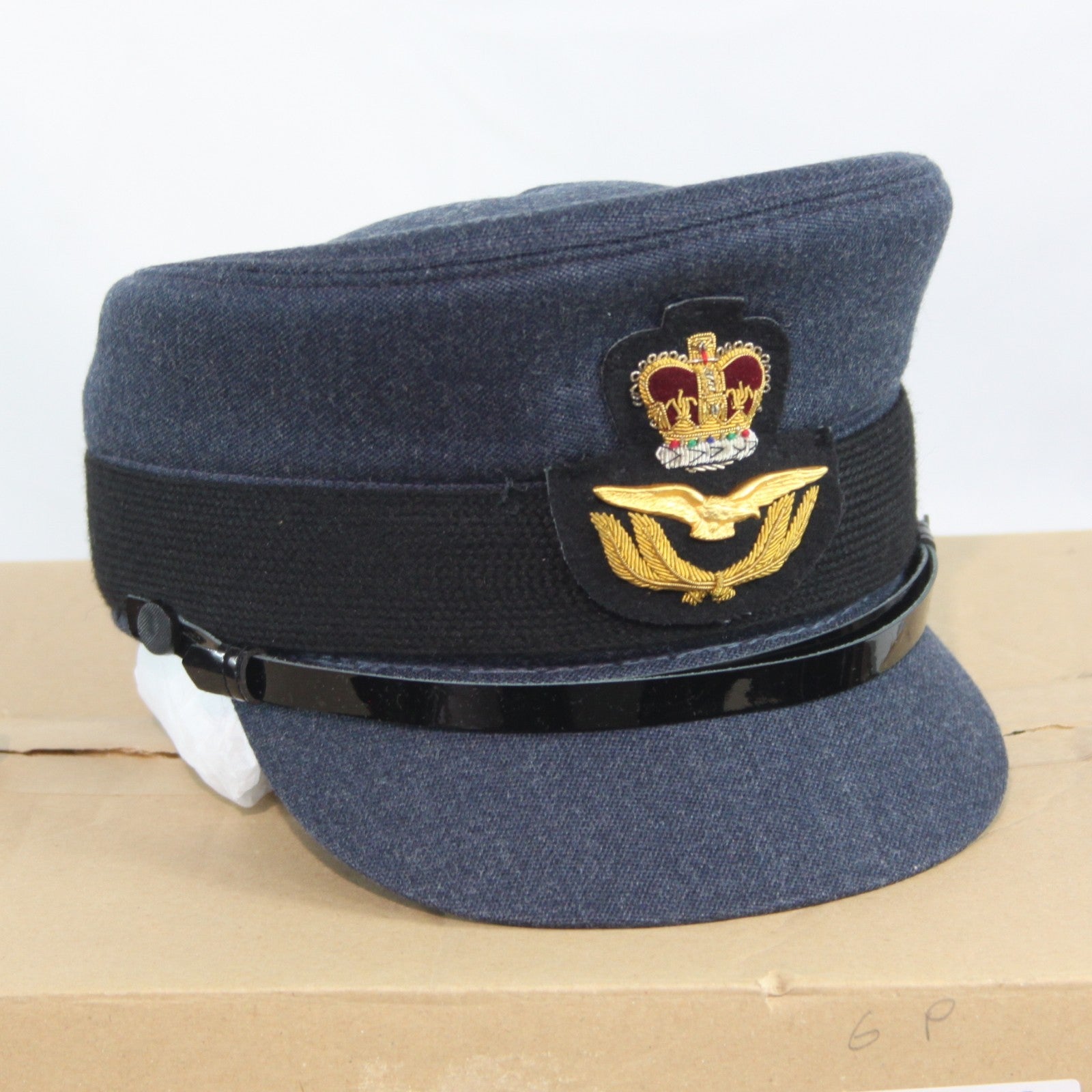 NEW British RAF Officers Womens Dress Hat Genuine Surplus Peak Cap 51cm (4413)