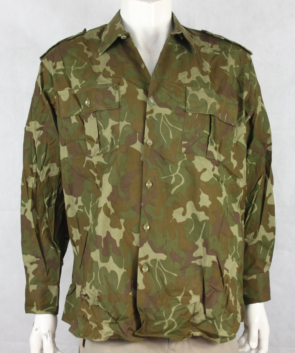 Genuine Surplus Romanian Army Camouflage Shirt Woodland Camo m90 40-42"