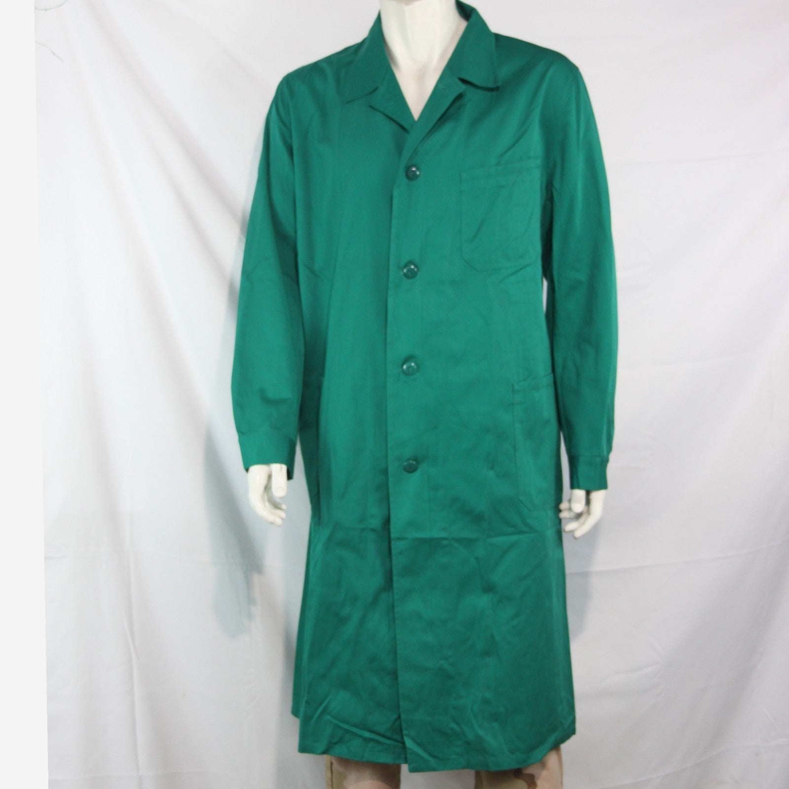 Emerald Green Austrian Army Warehouse Coat Belted at back 42-44" Genuine (4142)