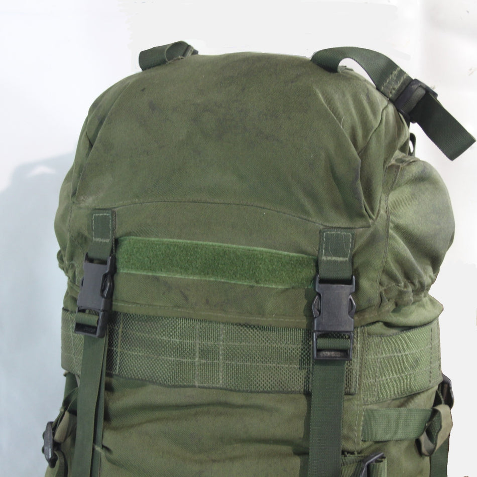 Vintage British Army Genuine Surplus Bergen Rucksack Olive Green 3762