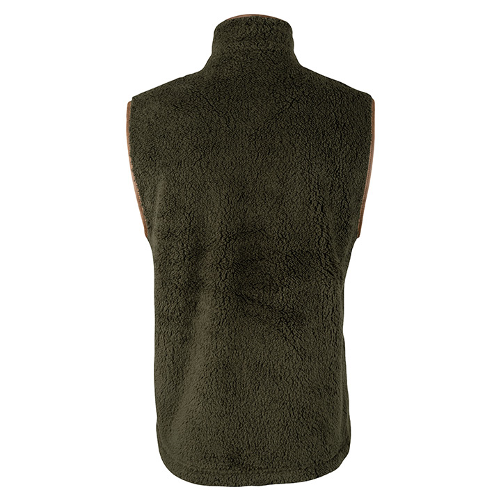 ED Jack Pyke Countryman Chunky Fleece Gilet Double Zip Front Waistcoat Olive