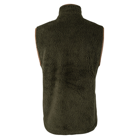 ED Jack Pyke Countryman Chunky Fleece Gilet Double Zip Front Waistcoat Olive